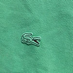 Lacoste vintage washed green polo size 9